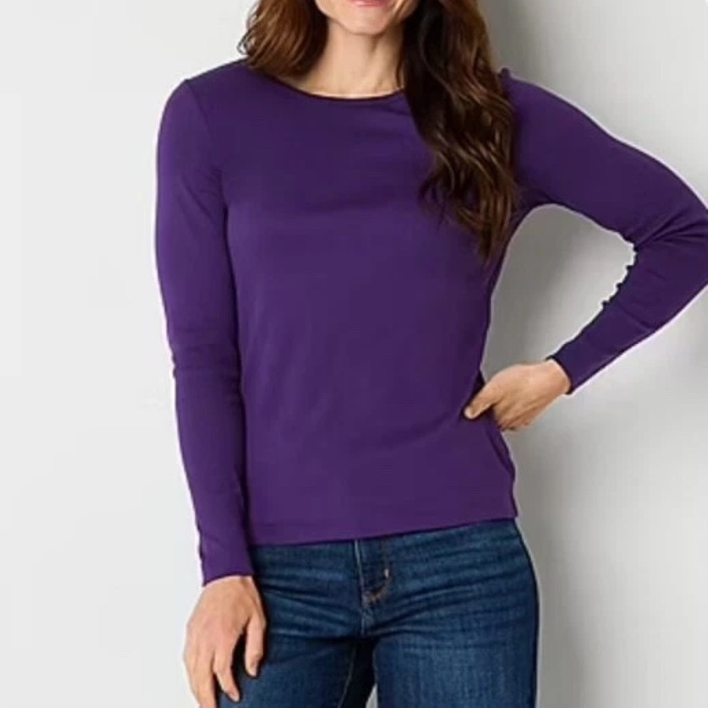 Purple Long Sleeve Women's Top